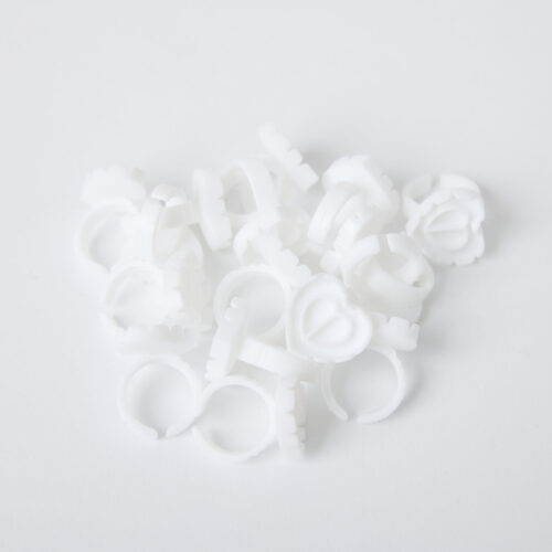 Heart Shaped Cut-Out Glue Rings 50pk