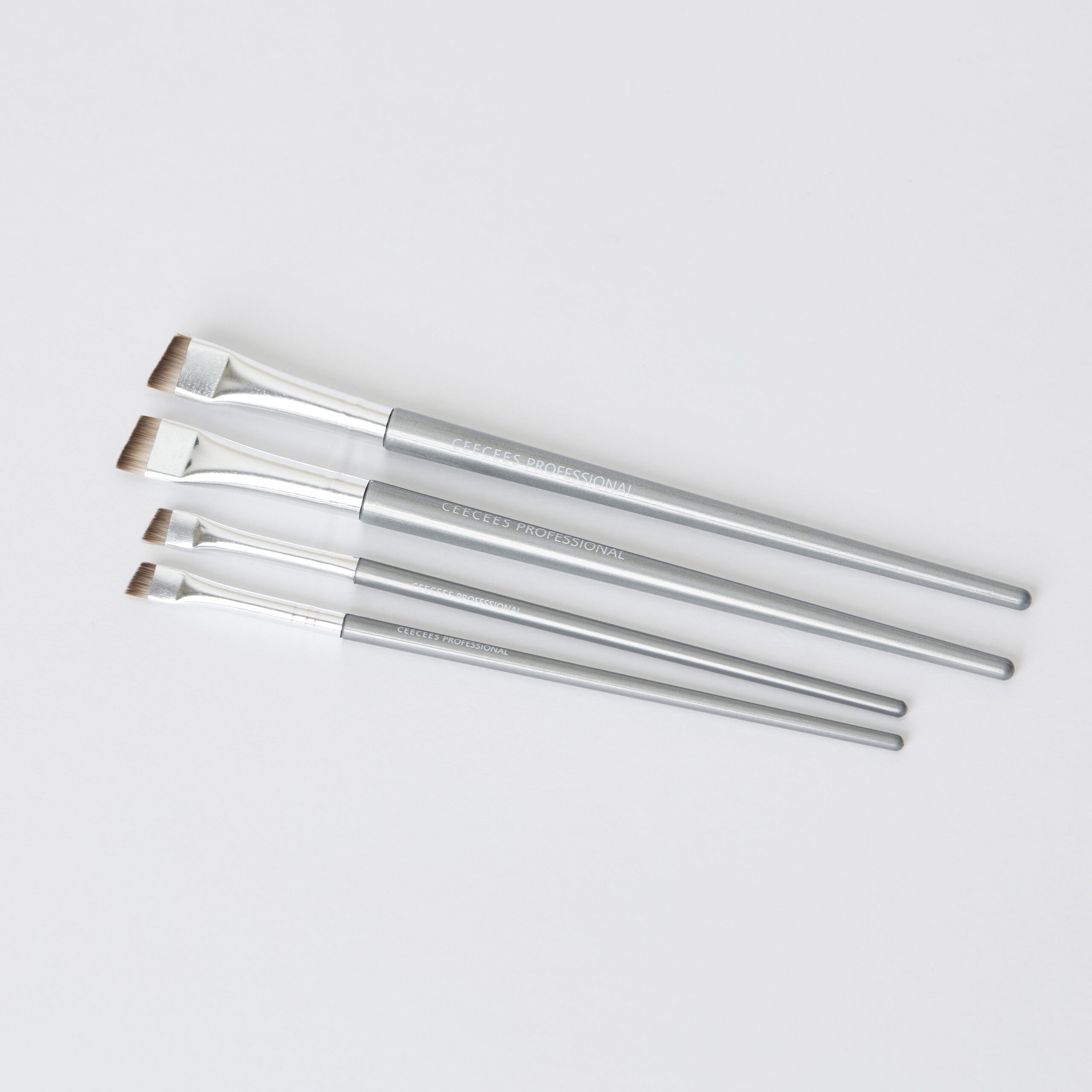 Pro Flat Eyebrow Brushes 4pcs set - Image 2