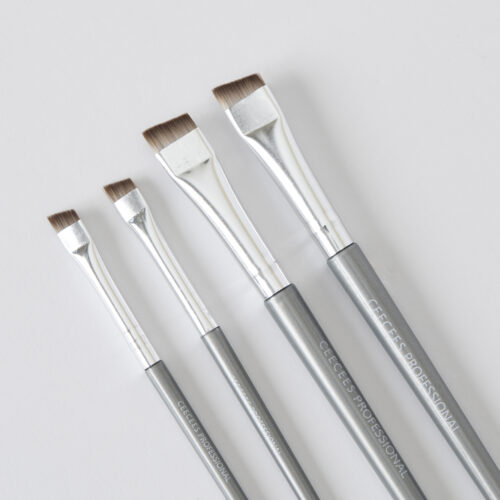 Pro Flat Eyebrow Brushes 4pcs set